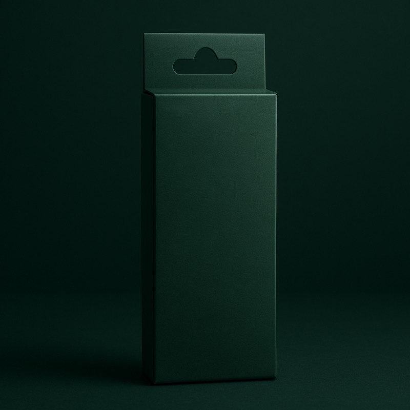 Hanging Tab Box — custom packaging by TWO Packaging