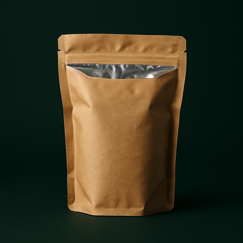 Foil-Lined Kraft Pouch — custom packaging by TWO Packaging