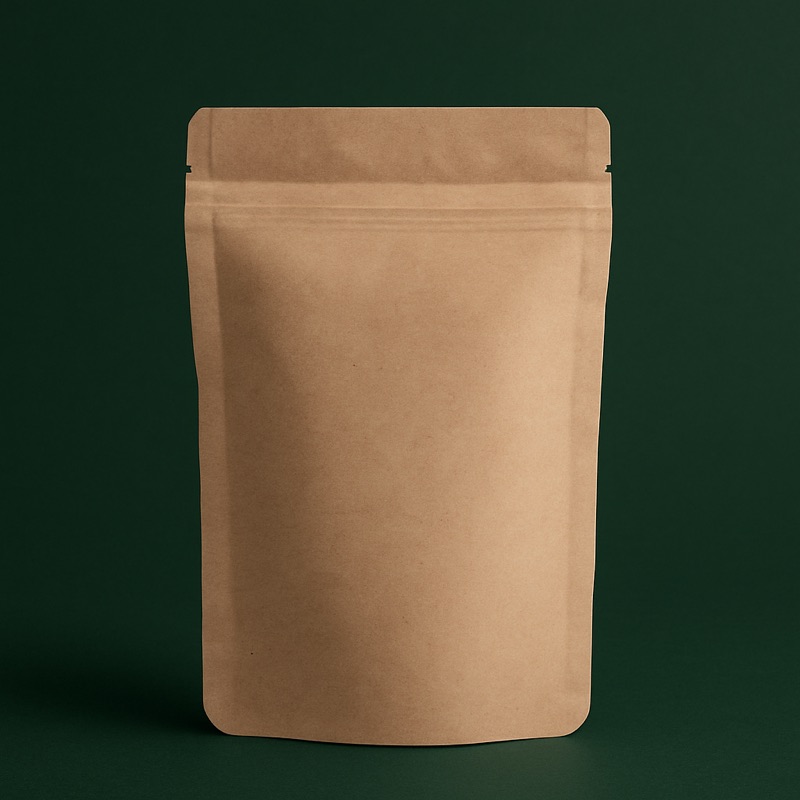PCR Recycled Content Pouch — custom packaging by TWO Packaging