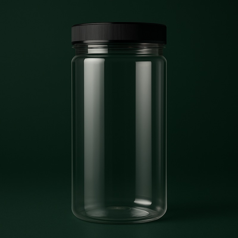 Clear PET Cylinder Jar — custom packaging by TWO Packaging