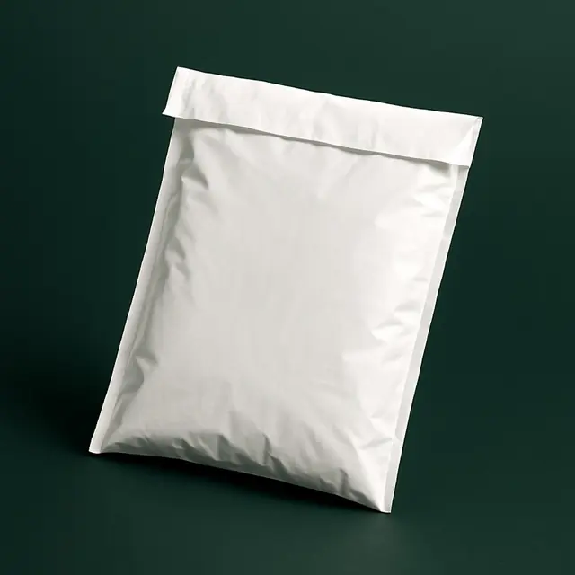 White custom poly mailer